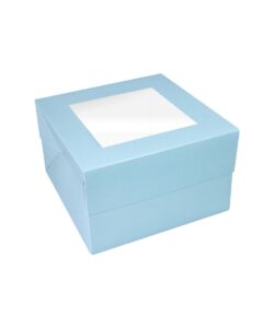 Simply Making Taartdoos Venster Lichtblauw 35 x 35 x 15 cm