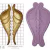 Artyco mould - steam punk angel wings bij cake, bake & love 2 Artyco mould - steam punk angel wings bij cake, bake & love 1