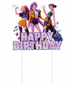 Caketopper Happy Birthday Kpop demon Hunters