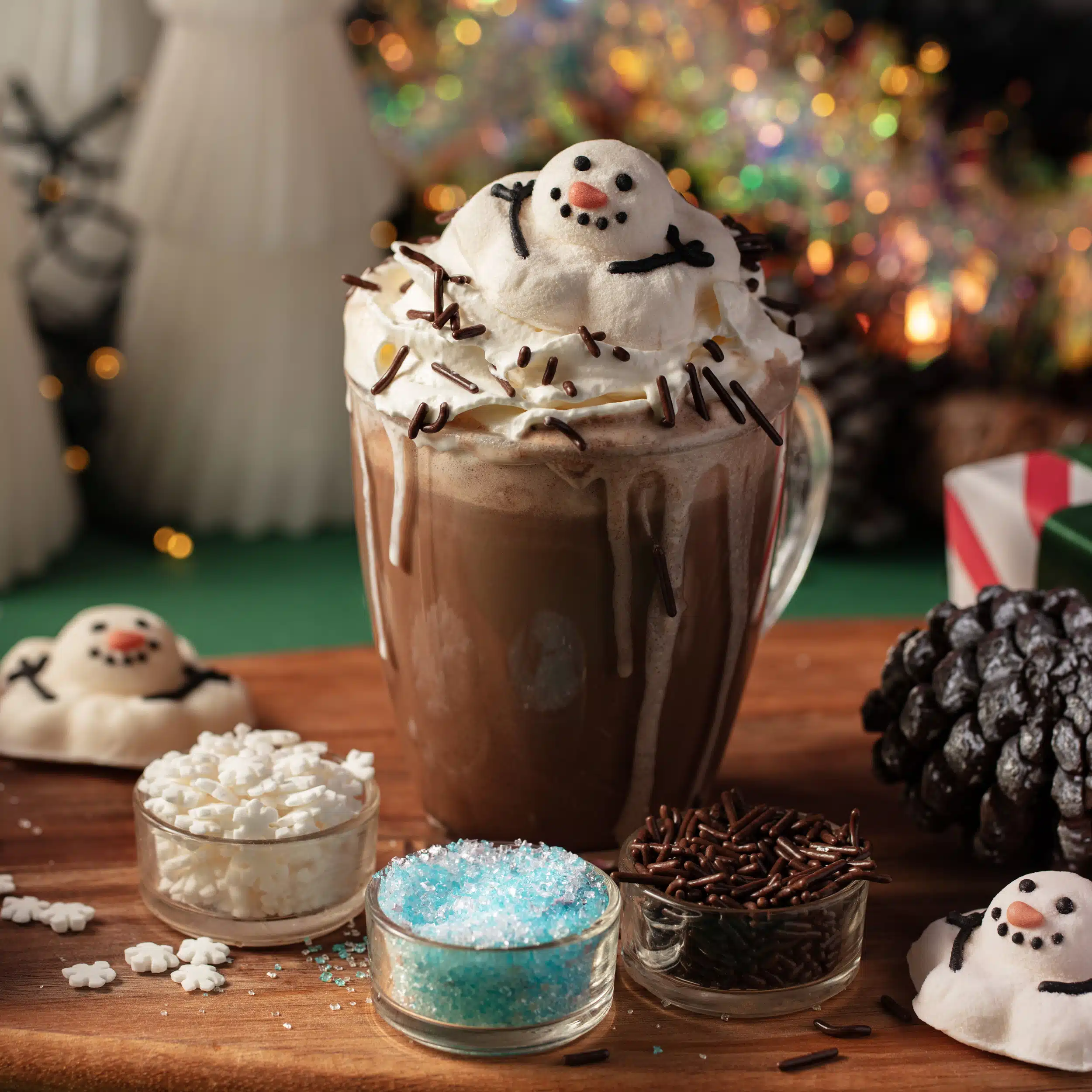 Pme hot chocolate decoration set - melting snowman bij cake, bake & love 7 Pme hot chocolate decoration set - melting snowman - afbeelding 3