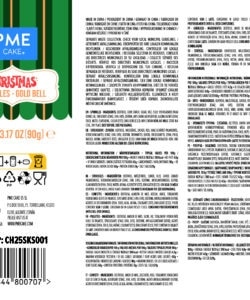 Alternative view of PME Christmas Sprinkles - Golden Bell 90 gr