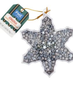 PME Christmas Sprinkles - Silver Snowflakes  90 gr