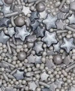 Pme christmas sprinkles - silver snowflakes 90 gr bij cake, bake & love 10