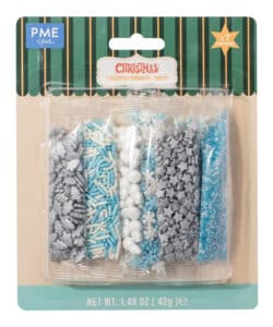 PME Christmas Sprinkles - Frosty pk/7