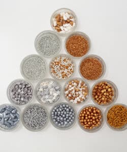 Alternative view of PME Christmas Sprinkles - Metallic - 15 (!) verschillende soorten sprinkles