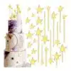 Caketopper gouden sterren set/24 bij cake, bake & love 3
