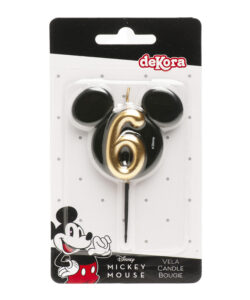 Dekora kaarsje mickey mouse nummer 6 bij cake, bake & love 10
