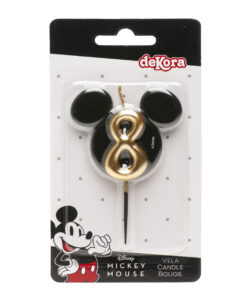 Dekora kaarsje mickey mouse nummer 8 bij cake, bake & love 12