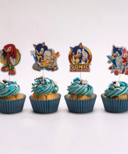 Dekora sonic cupcake prikkers pk/16 bij cake, bake & love 13