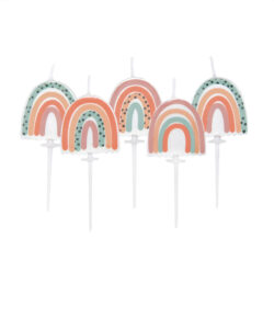 Anniversary House Boho Rainbow Candles pk/5