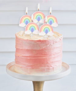 Alternative view of Anniversary House Pastel Rainbow Candles pk/5
