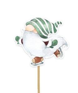 Anniversary house christmas gnome cupcake toppers pk/12 bij cake, bake & love 19