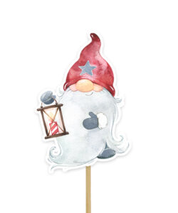 Anniversary house christmas gnome cupcake toppers pk/12 bij cake, bake & love 25