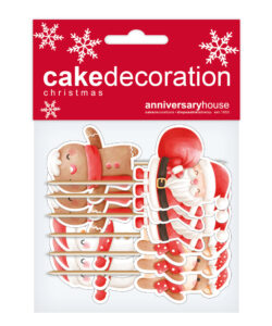 Alternative view of Anniversary House Santa and Friends Cupcake Toppers pk/12