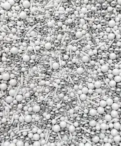 Sprinkley Sprinkles - Silver & White Mix 80 gram