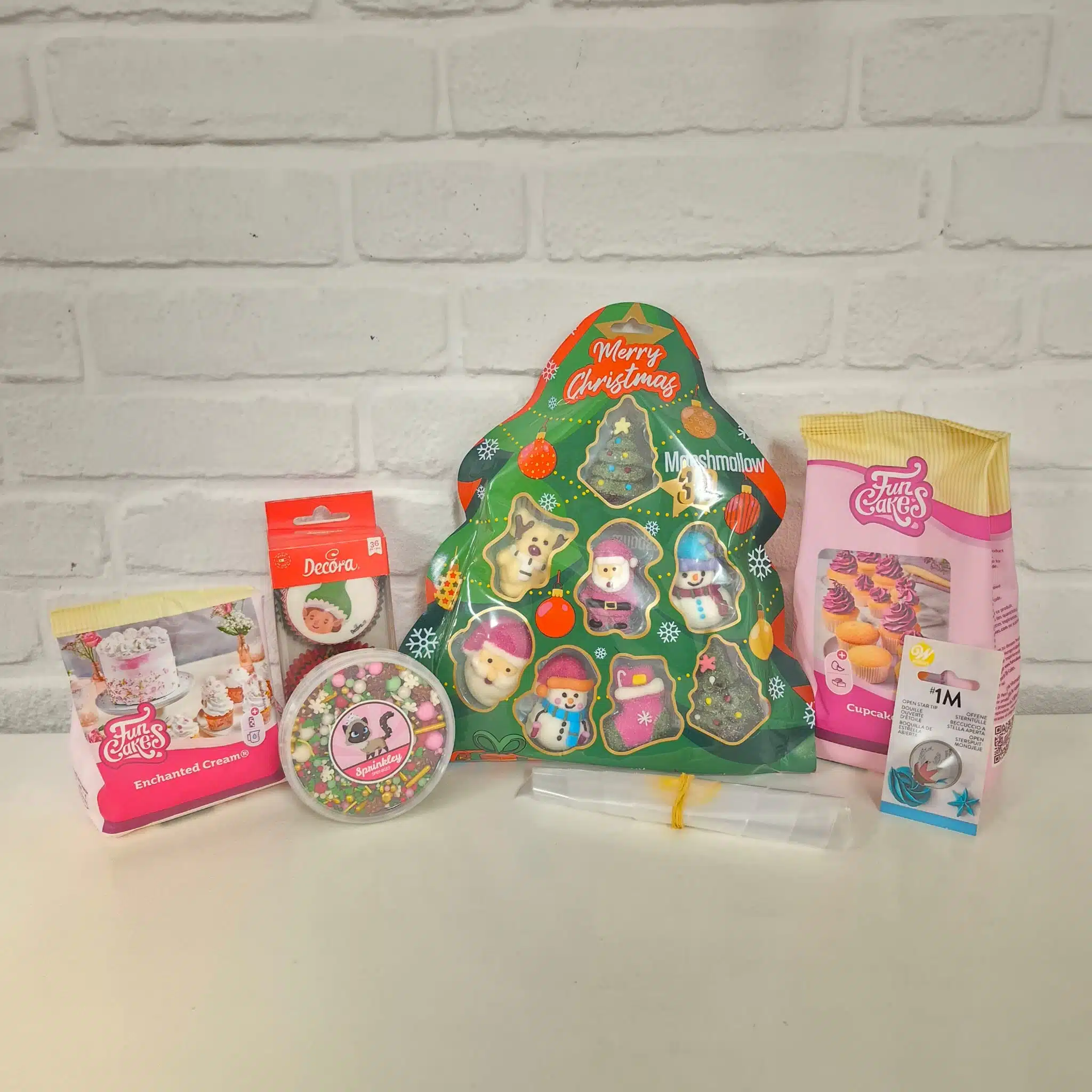 3d christmas marshmallow cupcakes pakket bij cake, bake & love 5 3d christmas marshmallow cupcakes pakket