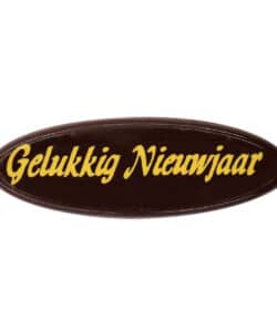 Callebaut Chocoladedecoratie Gelukkig Nieuwjaar - 12 stuks