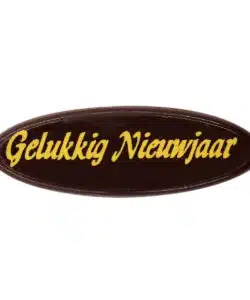 Callebaut Chocoladedecoratie Gelukkig Nieuwjaar - 12 stuks