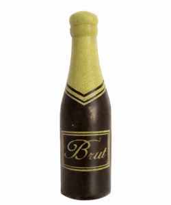 Chocoladedecoratie Champagnefles 6 stuks