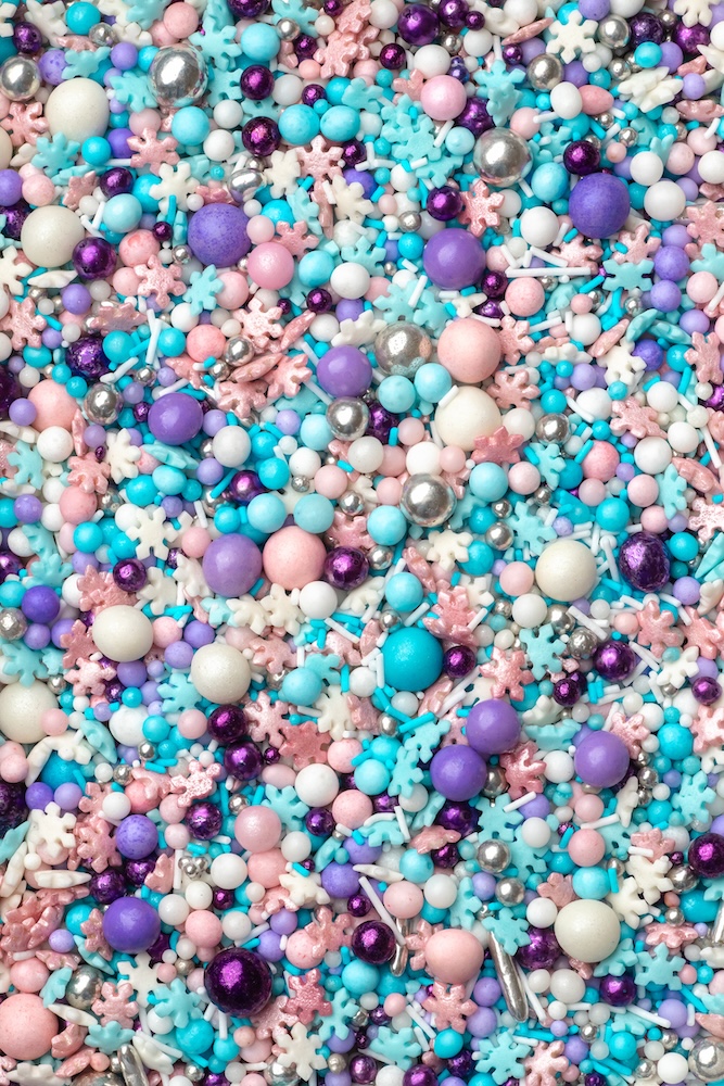 Sprinkley sprinkles - winter fairy tale mix 80 gram bij cake, bake & love 5 Sprinkley sprinkles - winter fairy tale mix 80 gram