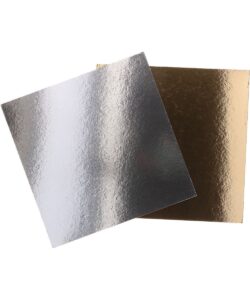 Alternative view of FunCakes Taartkartons Goud/Zilver Vierkant 35 cm pk/100