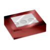 Simply making cupcake box venster rood metallic 6 pk/2 bij cake, bake & love 2 Simply making cupcake box venster rood metallic 6 pk/2 bij cake, bake & love 1
