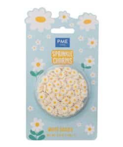 PME Sprinkle Charms Witte Madeliefjes 25 gram