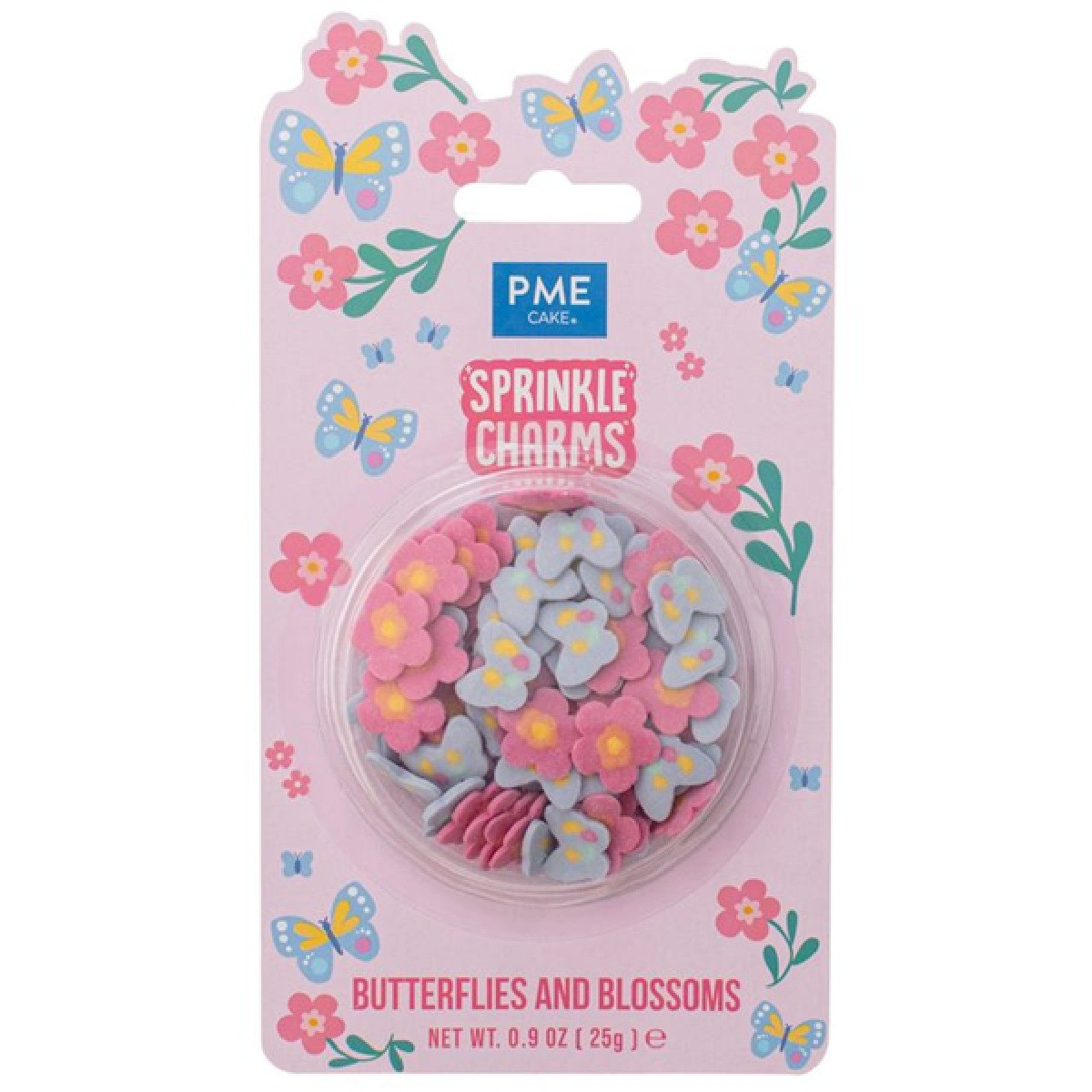 Pme sprinkle charms vlinders & bloesems 25 gram bij cake, bake & love 5 Pme sprinkle charms vlinders & bloesems 25 gram
