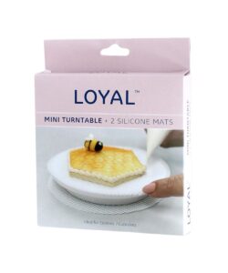 LOYAL Mini Draaiplateau Ø12,4cm met 2 Siliconen Matten