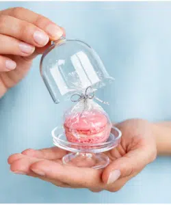 Mini Bonbon/Macaron Stolpjes 5,5 x 7,5 cm - 3 stuks