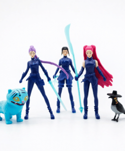 Plastic decoratieset KPop Demon Hunters 5 stuks