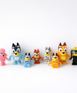 Plastic decoratieset Bluey 8 stuks