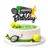 Caketopper happy birthday tennis bij cake, bake & love 2 Caketopper happy birthday tennis bij cake, bake & love 1