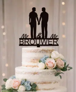Gepersonaliseerde taarttopper mr & mr bij cake, bake & love 5
