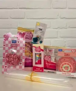 Valentijn Cupcakes Vintage Roses & Hearts pakket
