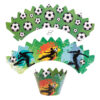 Dekora voetbal cupcake wrappers + prikkes set/12 bij cake, bake & love 4 Dekora voetbal cupcake wrappers + prikkes set/12 bij cake, bake & love 3