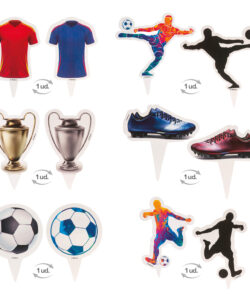 Dekora voetbal cupcake wrappers + prikkes set/12 bij cake, bake & love 12 Dekora voetbal cupcake wrappers + prikkes set/12 bij cake, bake & love 11