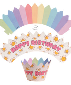 Alternative view of Dekora Flower Power Cupcake Wrappers + Prikkes set/12