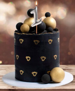 Dekora silver comic birthday candle - 1 bij cake, bake & love 10