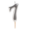Dekora silver comic birthday candle - 7 bij cake, bake & love 2 Dekora silver comic birthday candle - 7 bij cake, bake & love 1