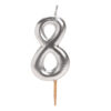 Dekora silver comic birthday candle - 8 bij cake, bake & love 2 Dekora silver comic birthday candle - 8 bij cake, bake & love 1