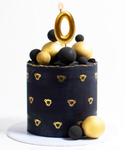 Dekora gold comic birthday candle - 0 bij cake, bake & love 10