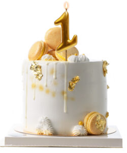 Dekora gold comic birthday candle - 1 bij cake, bake & love 10