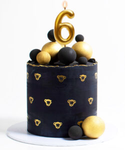 Dekora gold comic birthday candle - 6 bij cake, bake & love 10