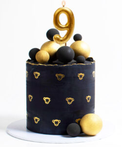 Dekora gold comic birthday candle - 9 bij cake, bake & love 10