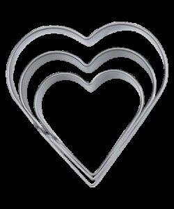 Städter Koekjesuitsteker set Hart 4/5/6 cm