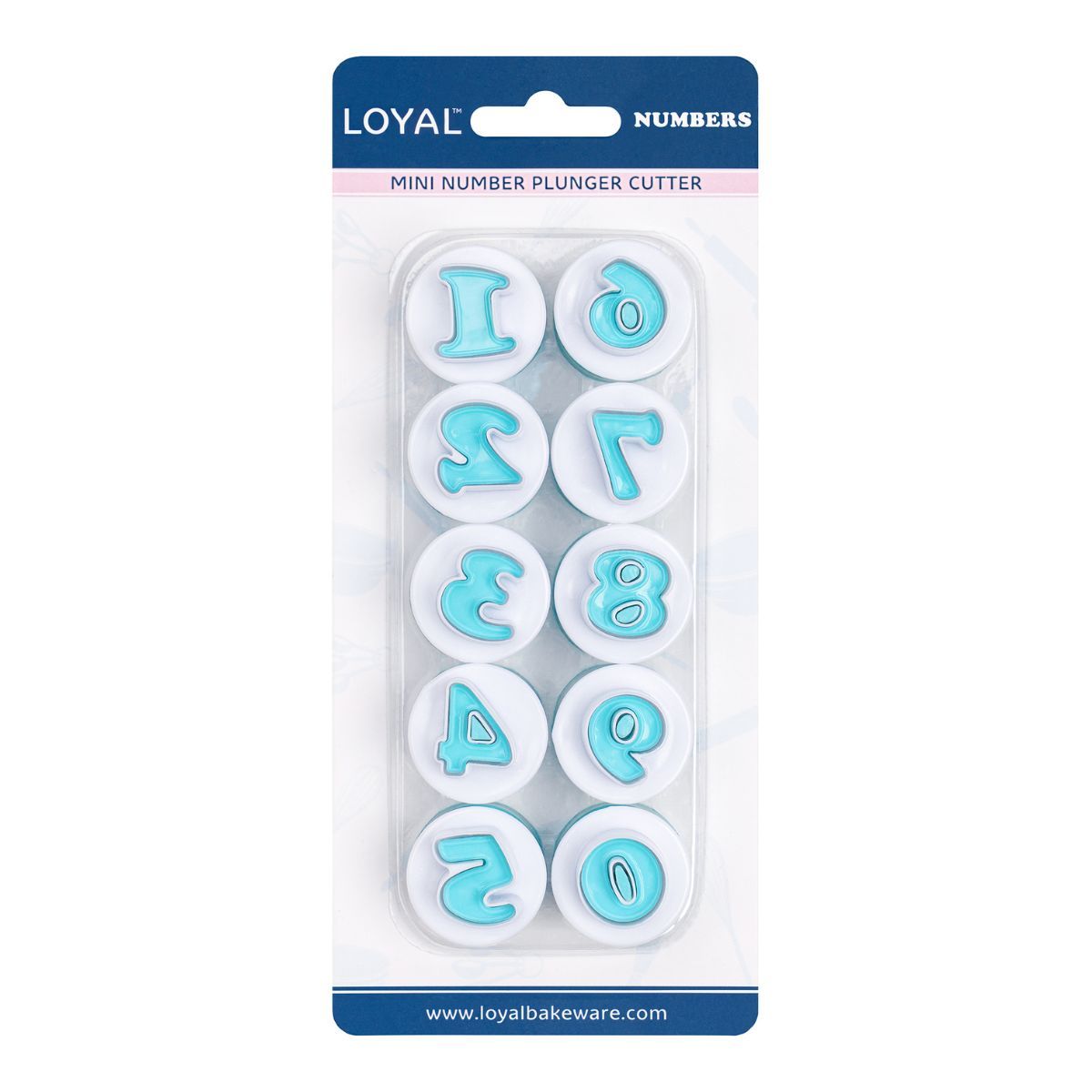 Loyal uitstekers mini cijfers 0–9 set/10 bij cake, bake & love 3 Loyal uitstekers mini cijfers 0–9 set/10