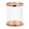 Transparante taartdoos rosé goud 26 cm doorsnede 32 cm hoog bij cake, bake & love 2 Transparante taartdoos rosé goud 26 cm doorsnede 32 cm hoog bij cake, bake & love 1