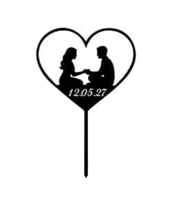 Gepersonaliseerde Taarttopper Always Together