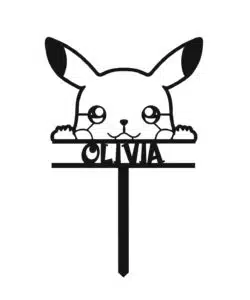 Gepersonaliseerde Taarttopper Pikachu
